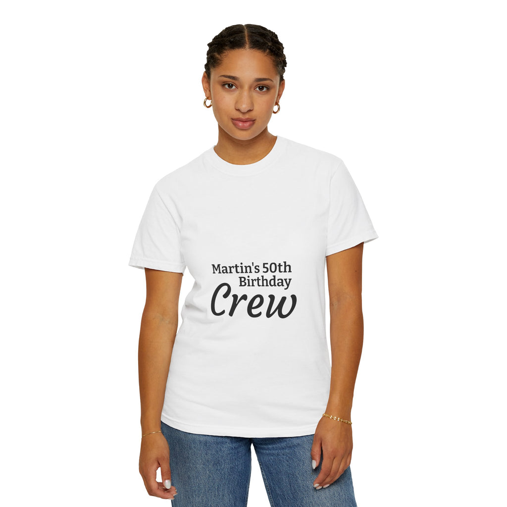 Custom Name & Age Birthday Crew T-Shirt – Personalized Group Shirt