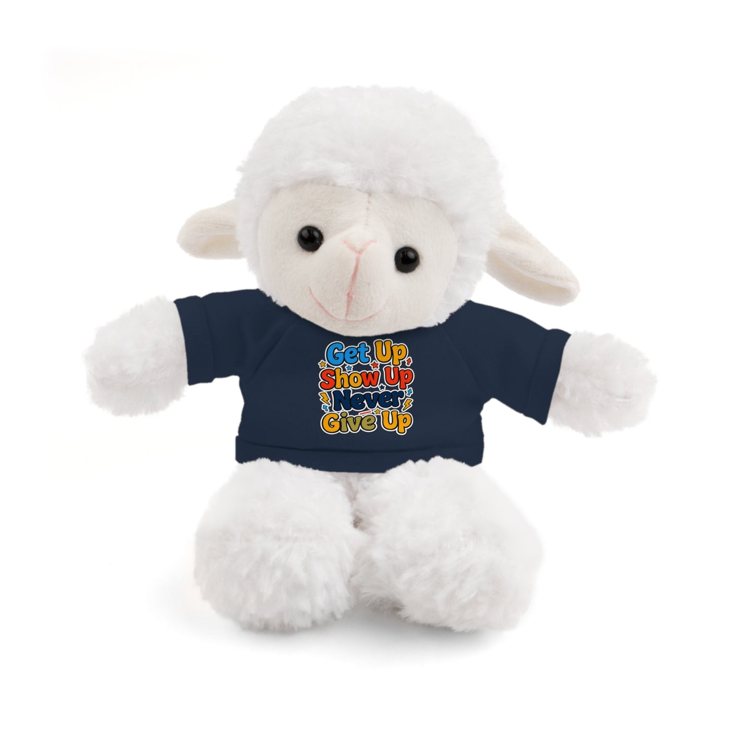 Stuffed Animals with Tee " Get Up Show Up Never Give Up"