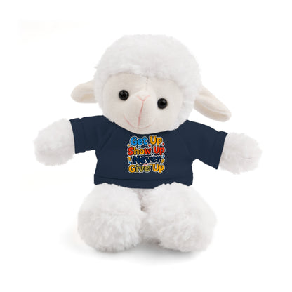 Stuffed Animals with Tee " Get Up Show Up Never Give Up"