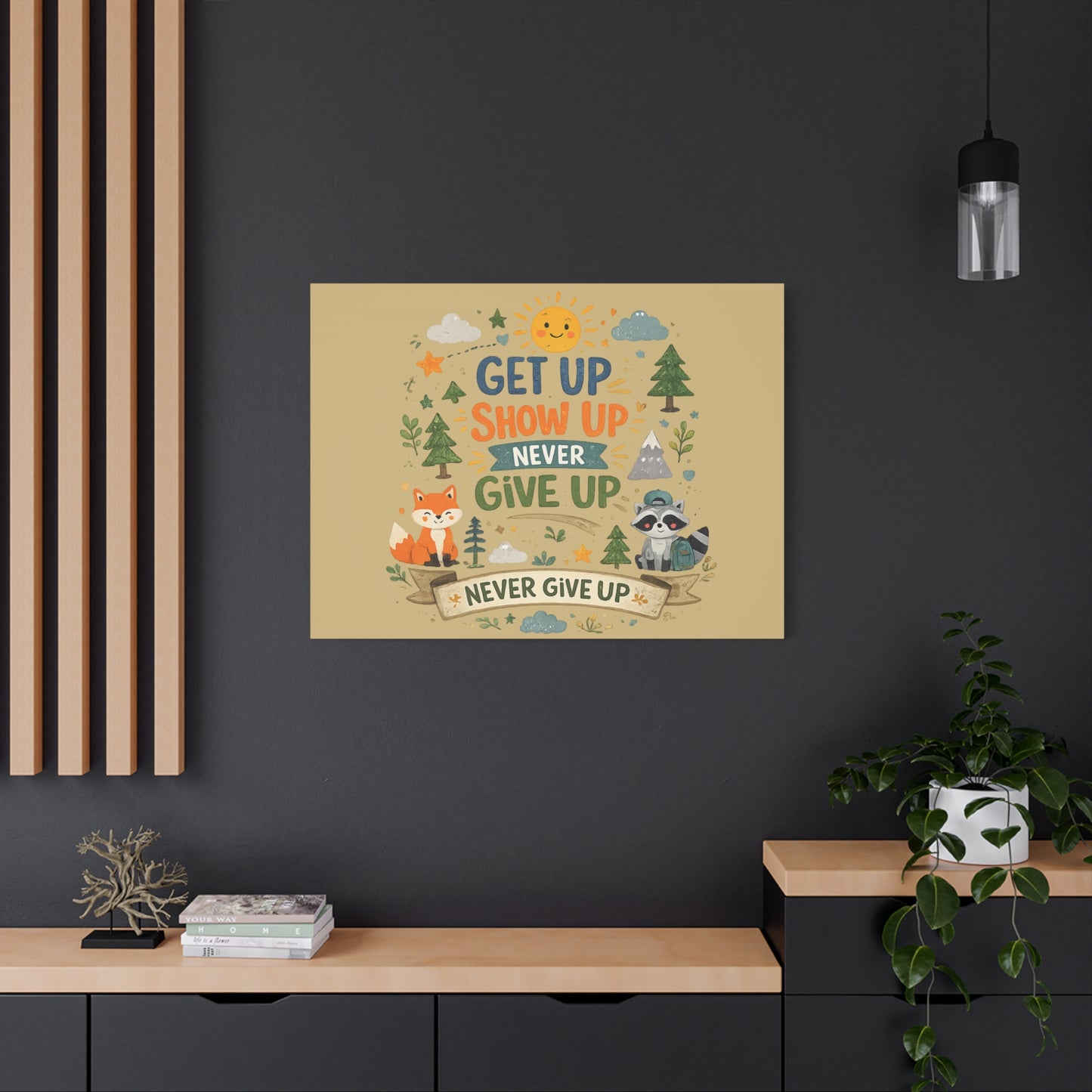 Kids Inspirational Canvas Wall Art – Premium Motivational Canvas Print for Bedroom, Playroom & Nursery Décor