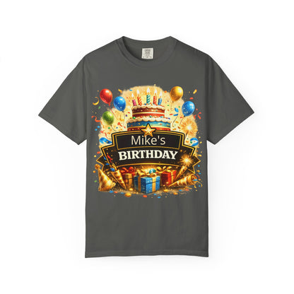 Custom Name Birthday T-Shirt – Get Up Show Up Never Give Up