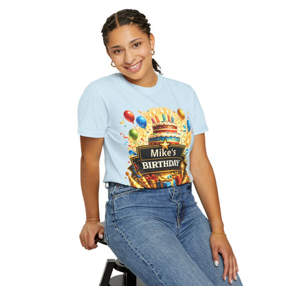 Custom Name Birthday T-Shirt – Get Up Show Up Never Give Up
