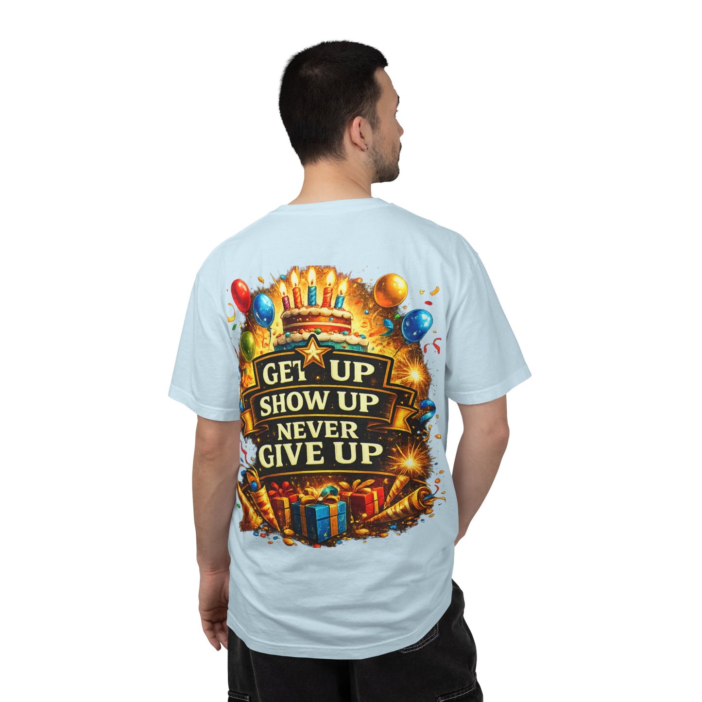 Custom Name & Age Birthday Crew T-Shirt – Personalized Group Shirt
