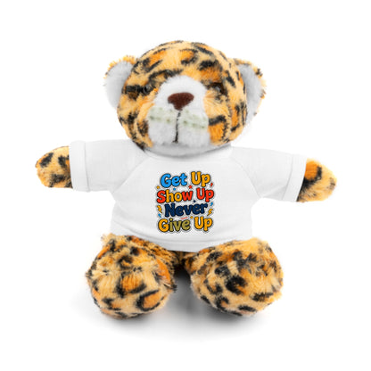 Stuffed Animals with Tee " Get Up Show Up Never Give Up"