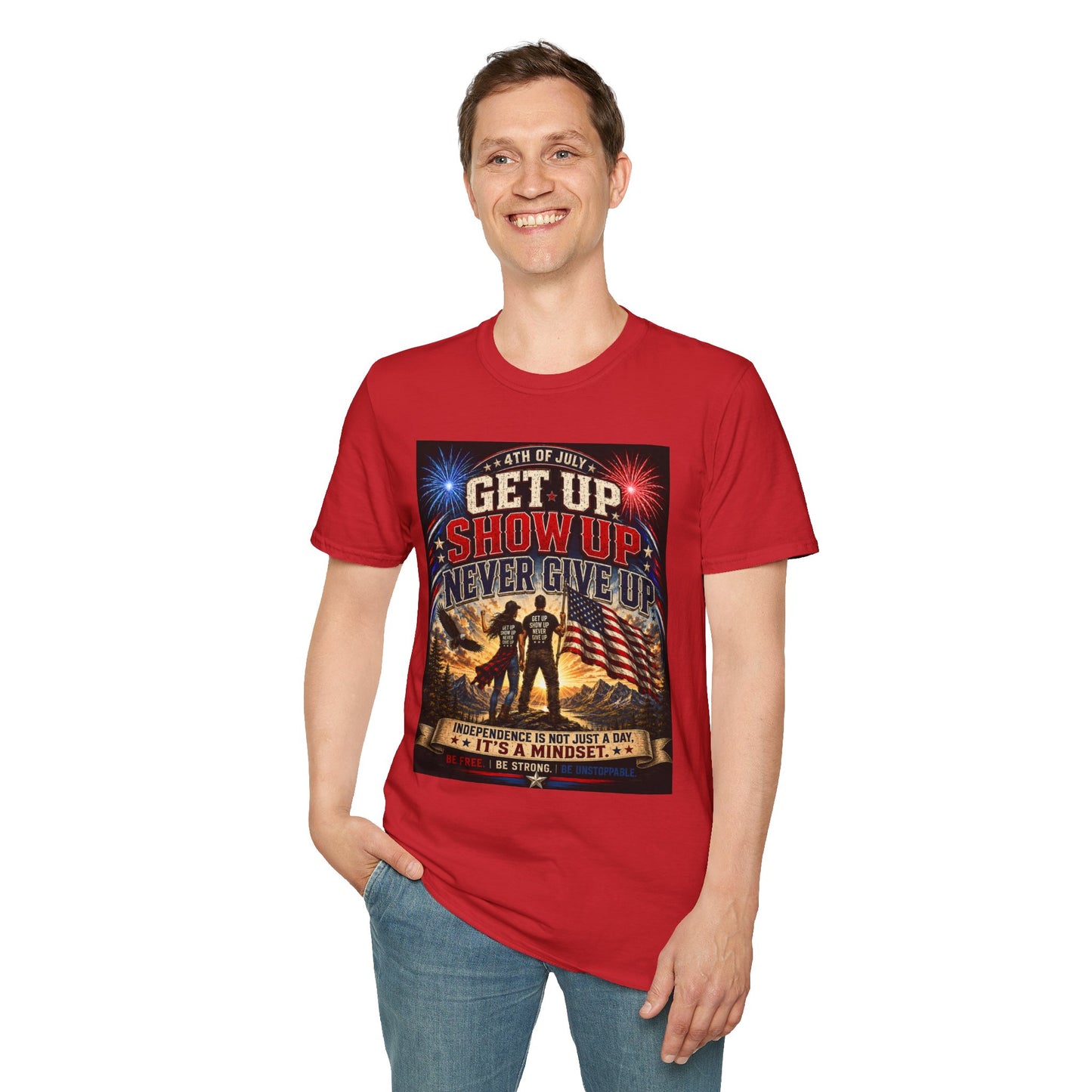 Patriotic 4th of July Unisex T-Shirt | Soft USA Independence Day Tee | American Pride Graphic Shirt for Men & Women