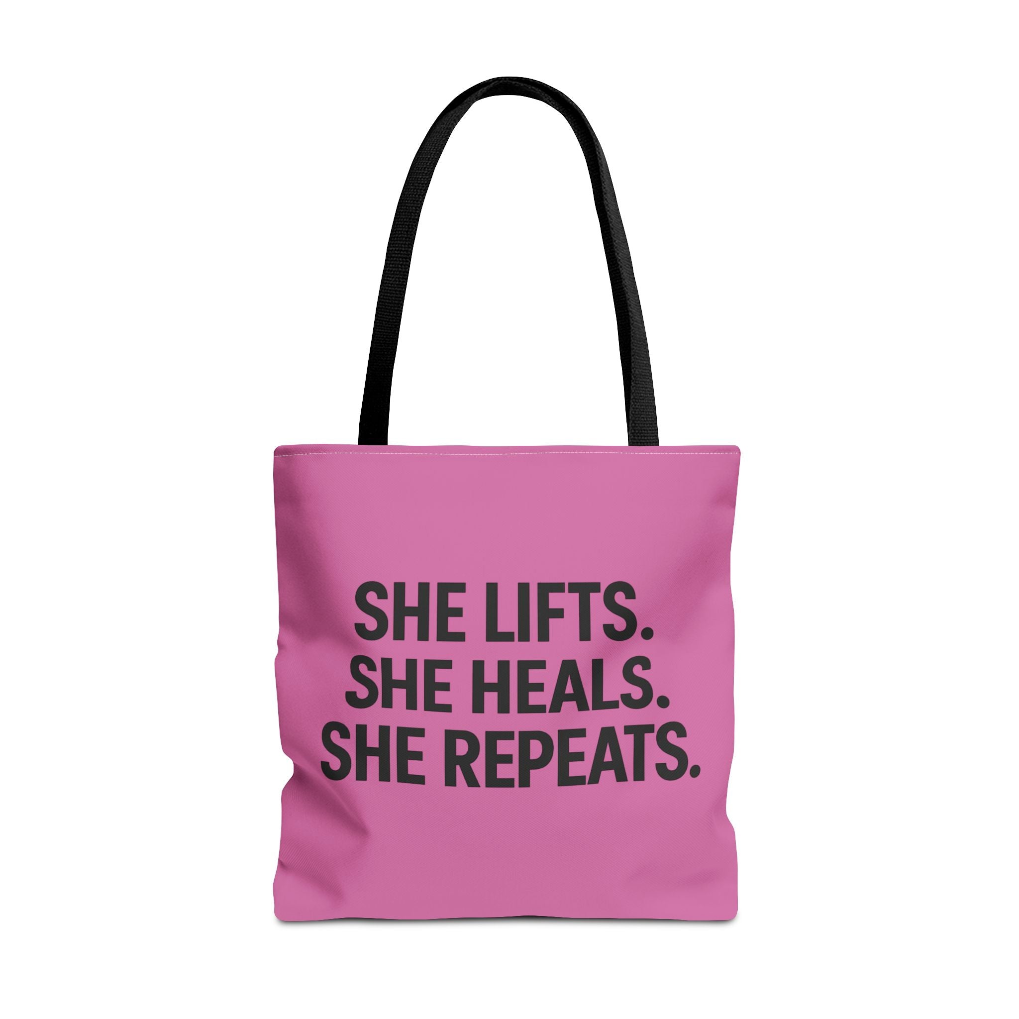She Lifts. She Heals. She Repeats. Tote Bag
