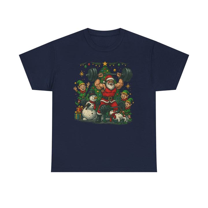 Christmas/Holiday Workout Unisex Heavy Cotton Tee