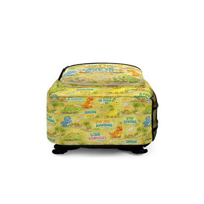 Youth/ Kids Dinosaur Theme Motivational Backpack