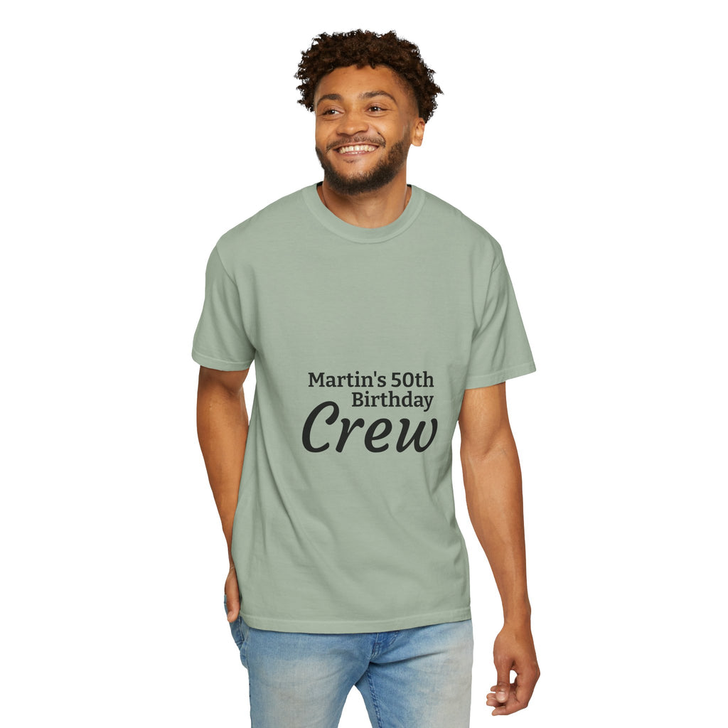 Custom Name & Age Birthday Crew T-Shirt – Personalized Group Shirt