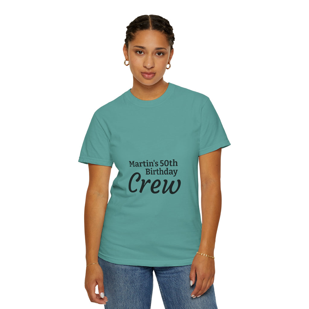Custom Name & Age Birthday Crew T-Shirt – Personalized Group Shirt