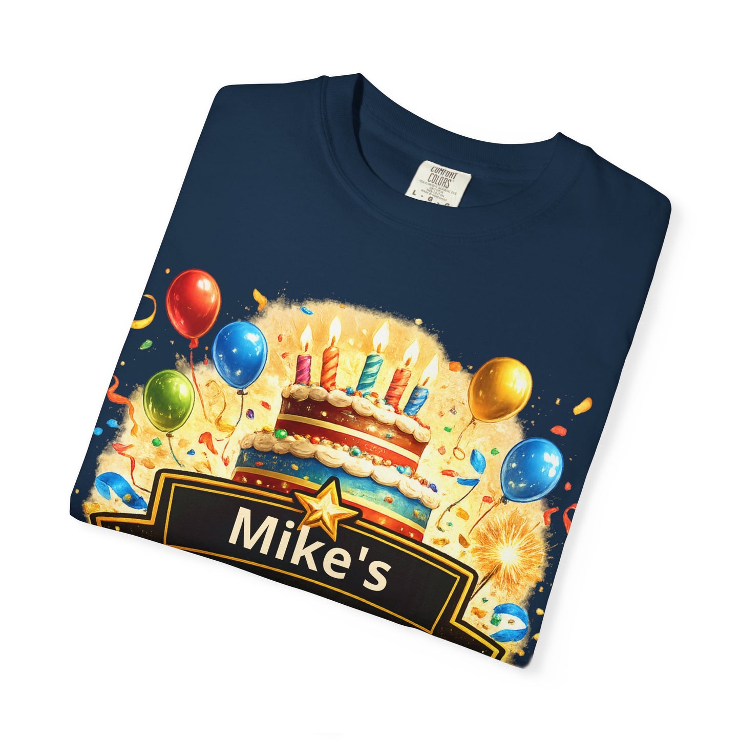 Custom Name Birthday T-Shirt – Get Up Show Up Never Give Up