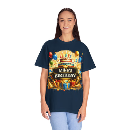 Custom Name Birthday T-Shirt – Get Up Show Up Never Give Up