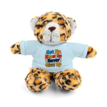 Stuffed Animals with Tee " Get Up Show Up Never Give Up"