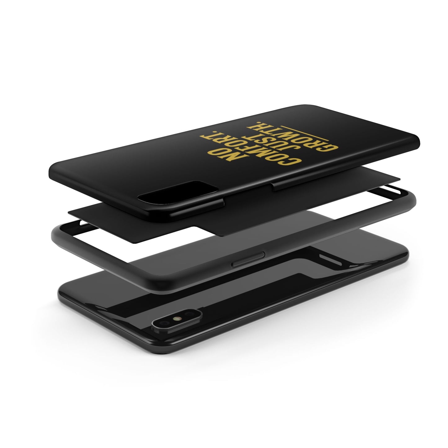 No Comfort. Just Growth.  Tough Phone Case