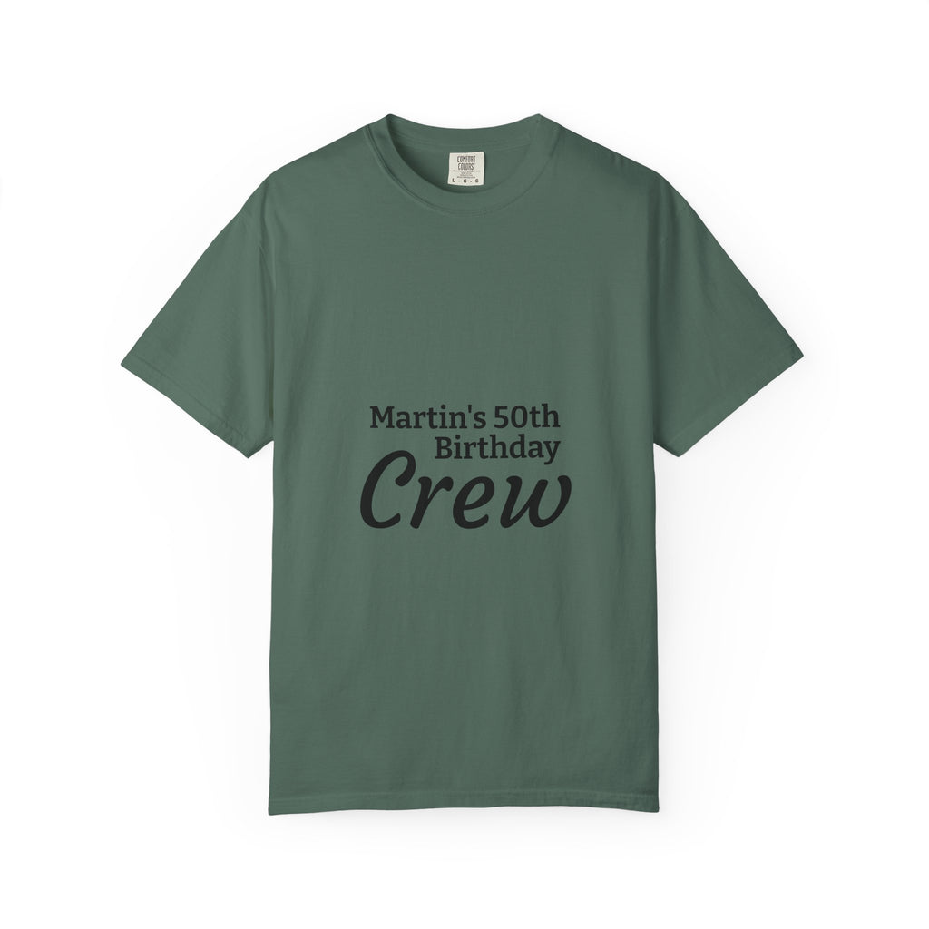 Custom Name & Age Birthday Crew T-Shirt – Personalized Group Shirt