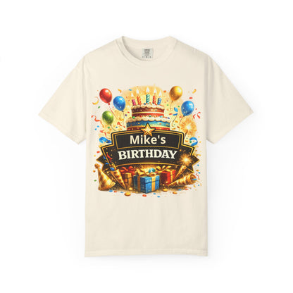 Custom Name Birthday T-Shirt – Get Up Show Up Never Give Up
