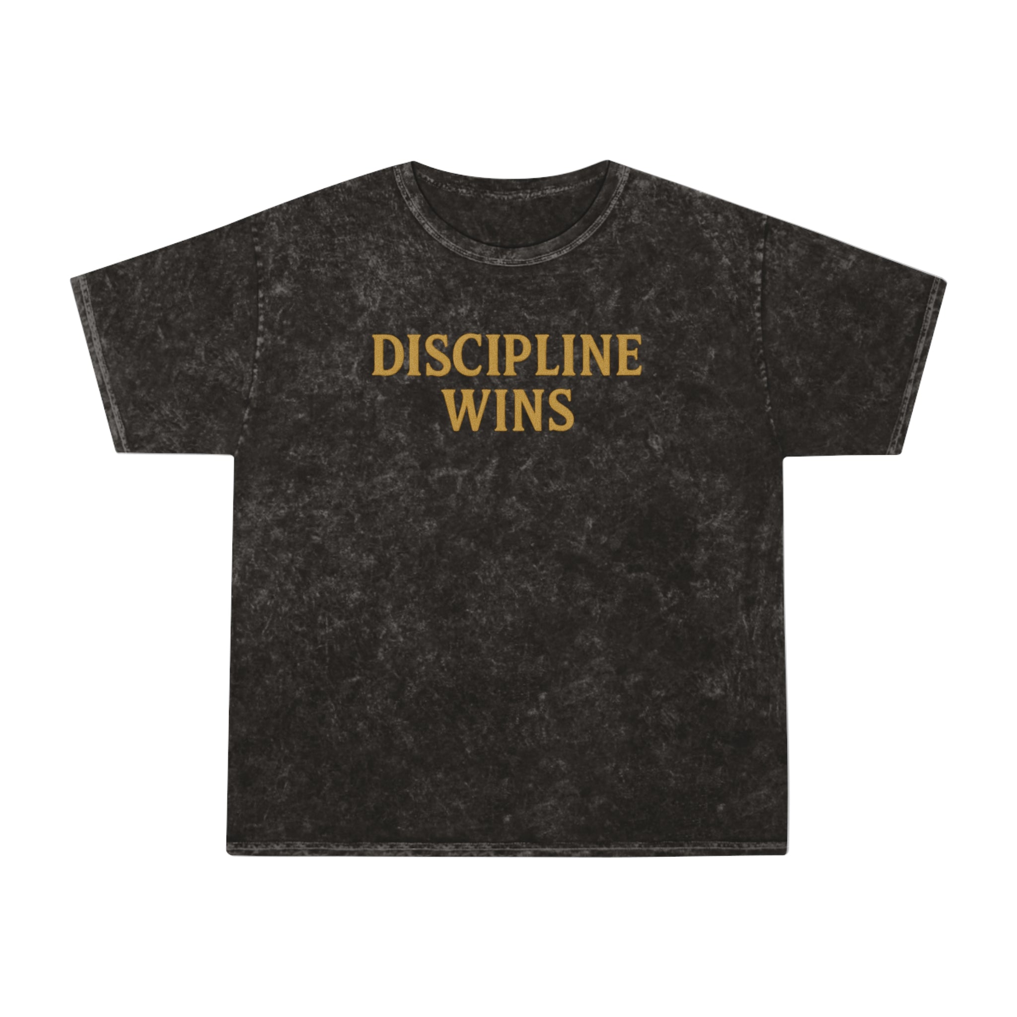 Discipline Wins. Unisex Vintage Mineral Wash Tee