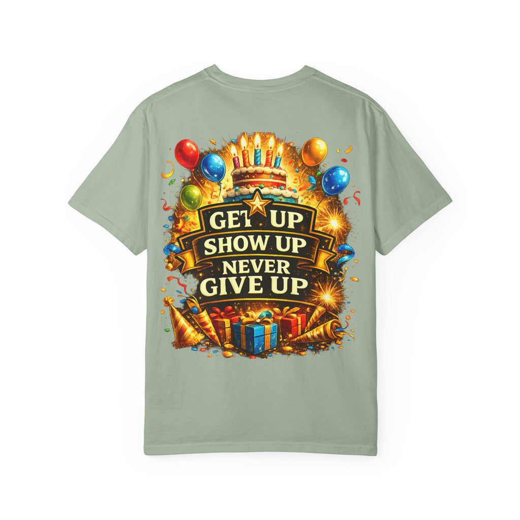 Custom Name & Age Birthday Crew T-Shirt – Personalized Group Shirt