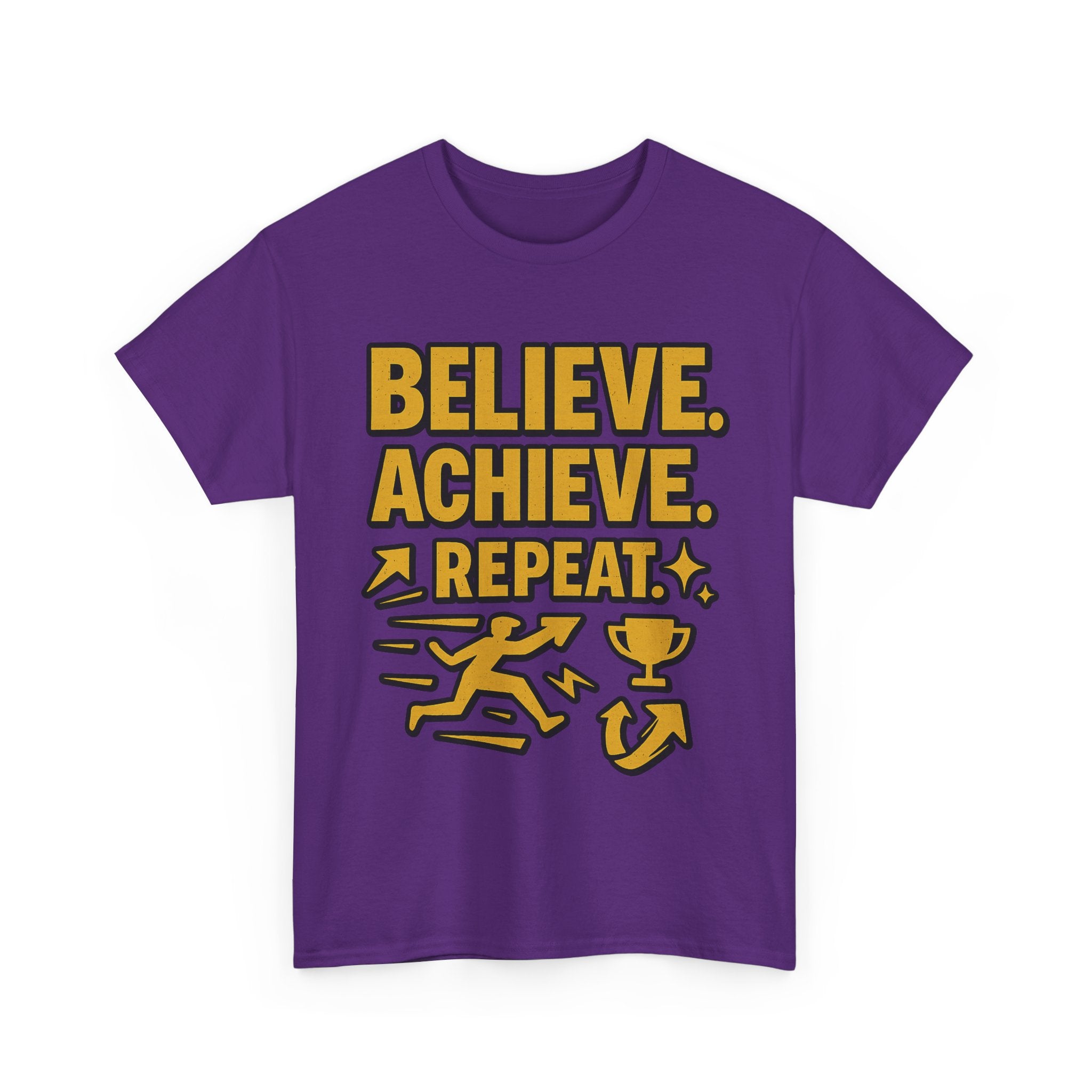 Believe. Achieve. Repeat. Unisex Heavy Cotton Tee