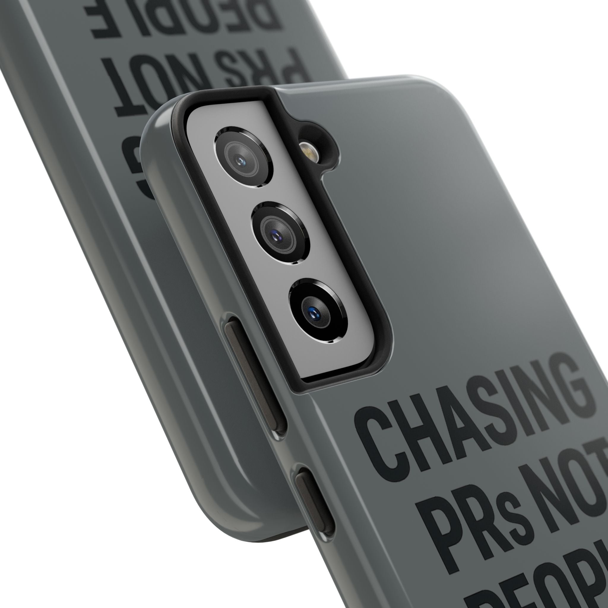 Chasing PRs Not People. Tough Phone Case