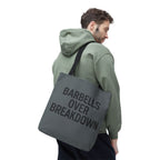 Barbells Over Breakdown Tote Bag