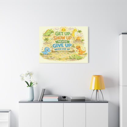 Kids Inspirational Canvas Wall Art – Premium Motivational Canvas Print for Bedroom, Playroom & Nursery Décor