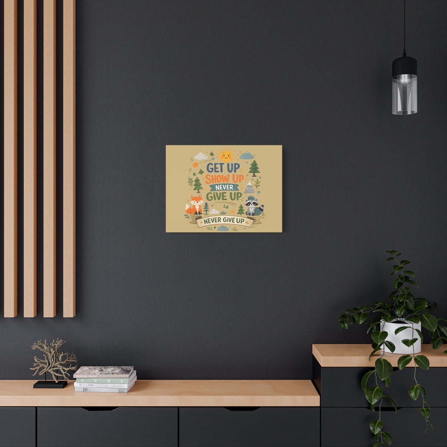 Kids Inspirational Canvas Wall Art – Premium Motivational Canvas Print for Bedroom, Playroom & Nursery Décor