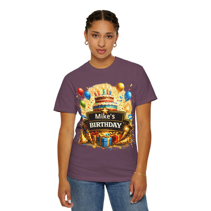 Custom Name Birthday T-Shirt – Get Up Show Up Never Give Up