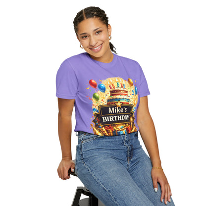 Custom Name Birthday T-Shirt – Get Up Show Up Never Give Up