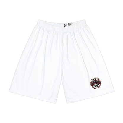 Relentless Performance Men’s Sports Shorts (White)