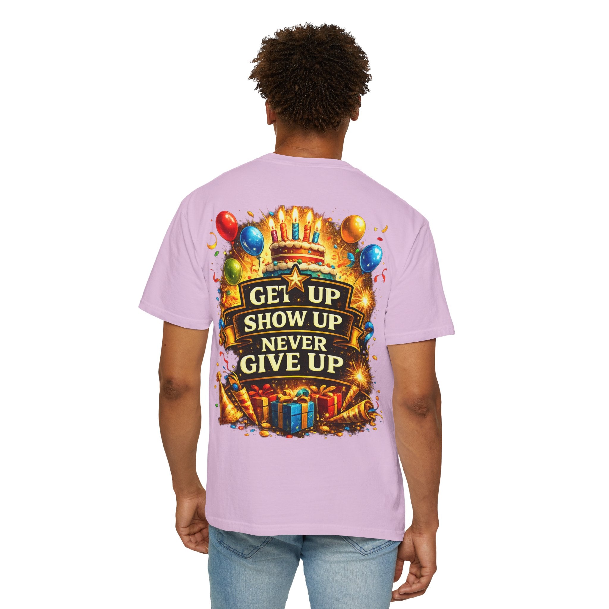 Custom Name & Age Birthday Crew T-Shirt – Personalized Group Shirt