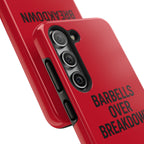 Barbells Over Breakdown. Tough Phone Case