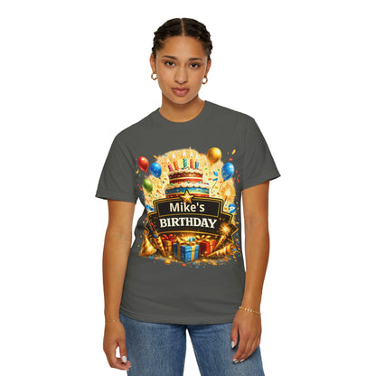 Custom Name Birthday T-Shirt – Get Up Show Up Never Give Up